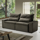 Sofá 3 Lugares Retrátil Reclinável Veludo 200cm Isac Acg