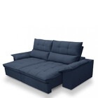 Sofá 3 Lugares Retrátil Reclinável Veludo 210cm Cartaxo Fergu