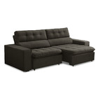 Sofá 3 Lugares Retrátil Reclinável Veludo 210cm Dublin Fergui