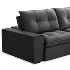 Sofá 3 Lugares Retrátil Reclinável Veludo 210cm Dublin Fergui