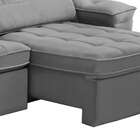 Sofá 3 Lugares Retrátil Reclinável Veludo 210cm Firenza Fergu