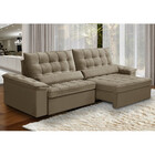 Sofá 3 Lugares Retrátil Reclinável Veludo 210cm Firenza Fergu