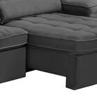 Sofá 3 Lugares Retrátil Reclinável Veludo 210cm Firenza Fergu