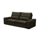 Sofá 3 Lugares Retrátil Reclinável Veludo 210cm Munique Fergu