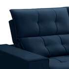 Sofá 3 Lugares Retrátil Reclinável Veludo 210cm Palermo Fergu