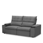 Sofá 3 Lugares Retrátil Reclinável Veludo 210cm Parma Ferguile