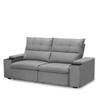 Sofá 3 Lugares Retrátil Reclinável Veludo 210cm Parma Ferguile