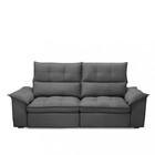 Sofá 3 Lugares Retrátil Reclinável Veludo 230cm Cartaxo Fergu