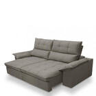 Sofá 3 Lugares Retrátil Reclinável Veludo 230cm Cartaxo Fergu