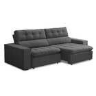 Sofá 3 Lugares Retrátil Reclinável Veludo 230cm Dublin Fergui