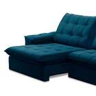 Sofá 3 Lugares Retrátil Reclinável Veludo 230cm Dublin Fergui