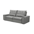 Sofá 3 Lugares Retrátil Reclinável Veludo 230cm Munique Fergu