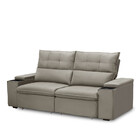 Sofá 3 Lugares Retrátil Reclinável Veludo 230cm Parma Ferguile