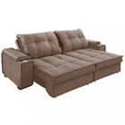 Sofá 3 Lugares Retrátil, Reclinável Veludo Hungria Requinte