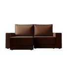 Sofá 3 Lugares Retrátil Sarov Suede Marrom