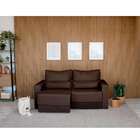 Sofá 3 Lugares Retrátil Sochi Suede Marrom