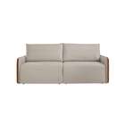 Sofá 3 Lugares Retrátil Urban Com Entrada Usb Linho Bege E Ca