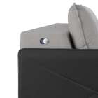 Sofá 3 Lugares Retrátil Urban Com Entrada Usb Linho Cinza E P