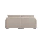 Sofá 3 Lugares Retrátil Urban Linho Bege E Caramelo 200 Cm