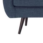 Sofá 3 Lugares Retrô Daf Mobiliário Azul Marinho