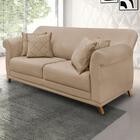 Sofa 3 Lugares Retro Polo 200cm Com Almofada Suede Ezz