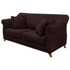 Sofa 3 Lugares Retro Polo 200cm Com Almofada Suede Ezz