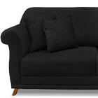 Sofa 3 Lugares Retro Polo 200cm Com Almofada Suede Ezz