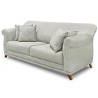 Sofa 3 Lugares Retro Polo 200cm Com Almofada Veludo Ezz