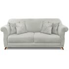 Sofa 3 Lugares Retro Polo 200cm Com Almofada Veludo Ezz