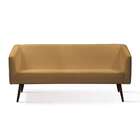 Sofá 3 Lugares Rock Veludo Dourado