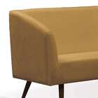 Sofá 3 Lugares Rock Veludo Dourado