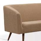 Sofá 3 Lugares Rock Veludo Marrom Claro