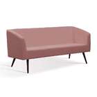Sofá 3 Lugares Rock Veludo Rosa