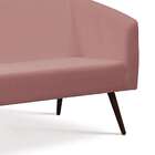 Sofá 3 Lugares Rock Veludo Rosa