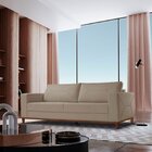 Sofá 3 Lugares Roma Bouclê 2,20m Bege