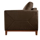 Sofá 3 Lugares Roma Veludo 2,20m Marrom