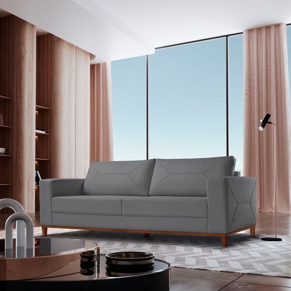 Sofá 3 Lugares Roma Veludo 2,40m