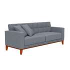 Sofá 3 Lugares Rosendal Capitonê Cinza