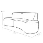 Sofá 3 Lugares Sala De Estar 180 Cm Bélgica Veludo Azul Marin