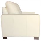 Sofá 3 Lugares Sala De Estar 200cm Milão Couro Off White G03