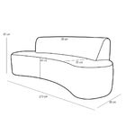 Sofá 3 Lugares Sala De Estar 210 Cm Bélgica Veludo Telha G15