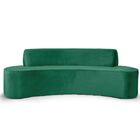 Sofá 3 Lugares Sala De Estar 230 Cm Bélgica Veludo Verde G15
