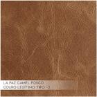 Sofá 3 Lugares Sala De Estar 240 Cm Pés Madeira Oslo Couro Ca