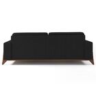 Sofá 3 Lugares Sala De Estar Base Madeira 232cm Verônica Velu