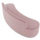 Sofá 3 Lugares Sala De Estar Cancún D02 Veludo Rosê 180 Cm D-