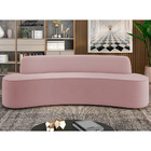 Sofá 3 Lugares Sala De Estar Cancún D02 Veludo Rosê 180 Cm D-