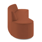 Sofá 3 Lugares Sala De Estar Cancún D02 Veludo Telha 210 Cm D