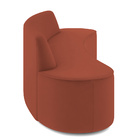 Sofá 3 Lugares Sala De Estar Cancún D02 Veludo Terracota 180