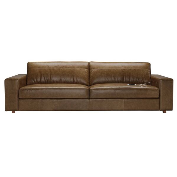 Sofá 3 Lugares Sala De Estar Com Entrada Usb Oslo 210 Cm Cour