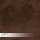 Sofá 3 Lugares Sala De Estar Eros 210 Cm Veludo Marrom Base F